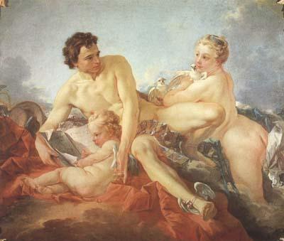 Francois Boucher The Education of Amor (mk08) oil painting picture